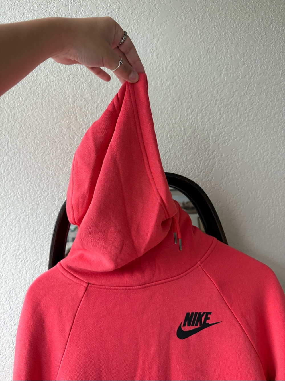 Nike Hot Pink Hoodie - Large - Picture 5 of 8